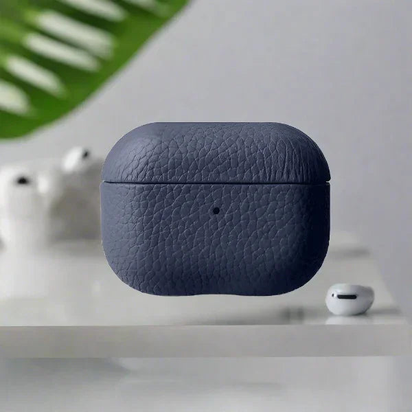 Melkco Airpods Pro Origin Paris Premium Leather Cover - Dark Blue - Tashqila Melkco Airpods Pro Origin Paris Premium Leather Cover - Dark Blue - Tashqila